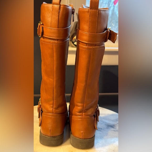Kohl’s Ridding Boots SZ 13 Brown Boots with memory foam Gold Buckles Har… - Picture 7 of 13
